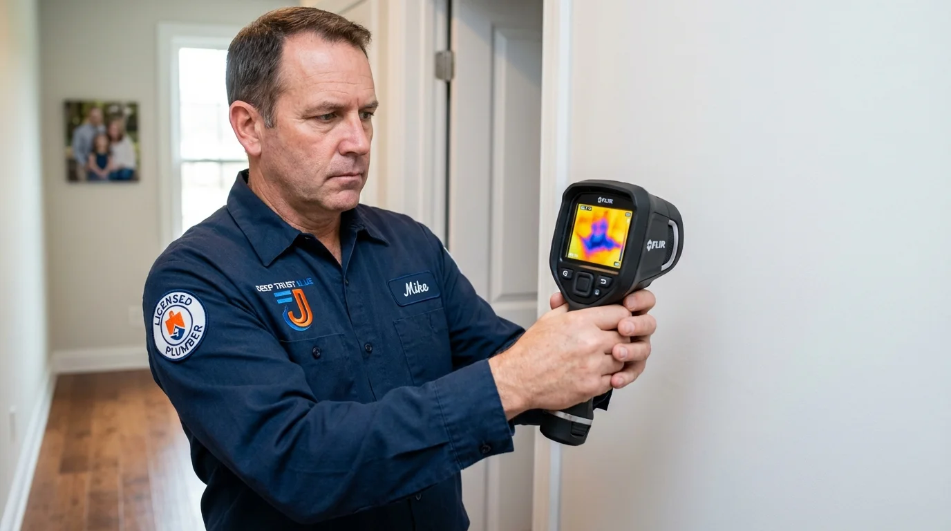 Thermal imaging leak detection by Johns Plumbing LLC in Bay Village